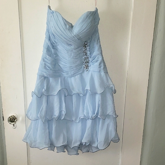 JJ's House Chiffon Strapless Dress NWOT - Picture 1 of 6
